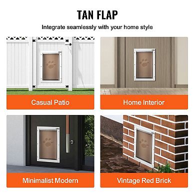 Dog Door Replacement Flap Rounded Edges PVC Windproof Waterproof