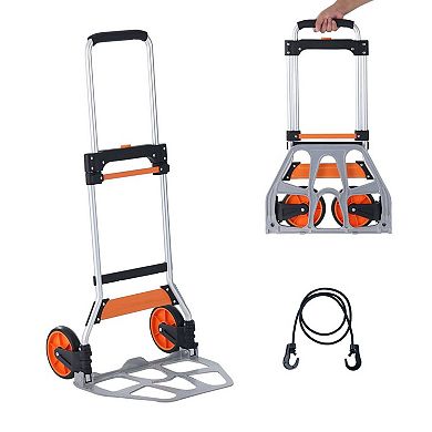 Compact Hand Truck for Carrying Supplies, Travel, and Household Items