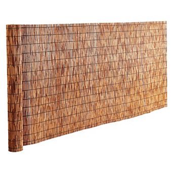 Outdoor Reed Privacy Fence Panel for Yard, Garden, Patio and Balcony
