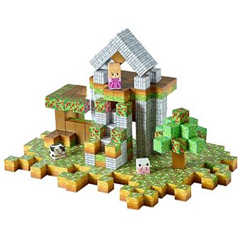 Kids Magnetic Building Blocks 150 pc Set, 3D Construction with Portable Storage Bag