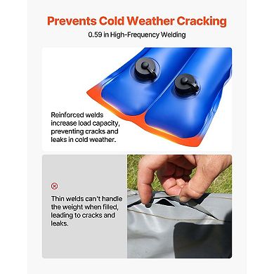 12-Pack Pool Cover Water Bags Double Chamber PVC