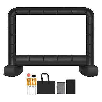 Inflatable Projector Screen with Washable Oxford Fabric and Easy Setup