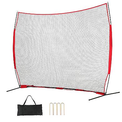 Backyard Sports Backstop Net with Frame, Portable Ball Barrier for Baseball and Soccer