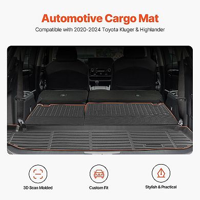 Custom Fit Car Cargo and Backrest Mat Set TPE Waterproof Liner