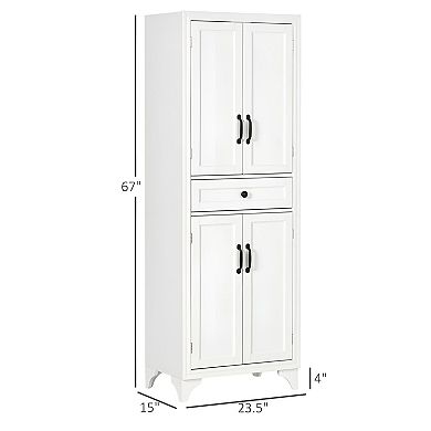 Freestanding Pantry Cabinet for Kitchen or Dining Room with Adjustable Shelves