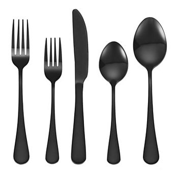 30 pc Stainless Steel Flatware Set for 6, Includes Forks, Spoons, and Knives