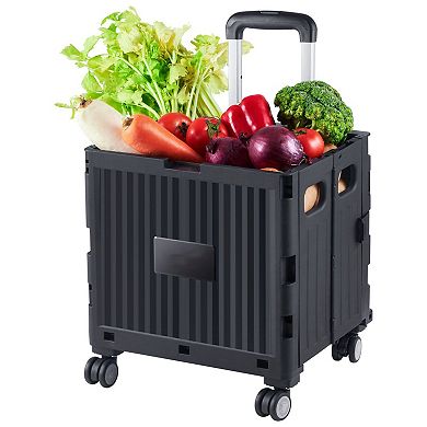 Lightweight Foldable Utility Cart with Swivel Wheels