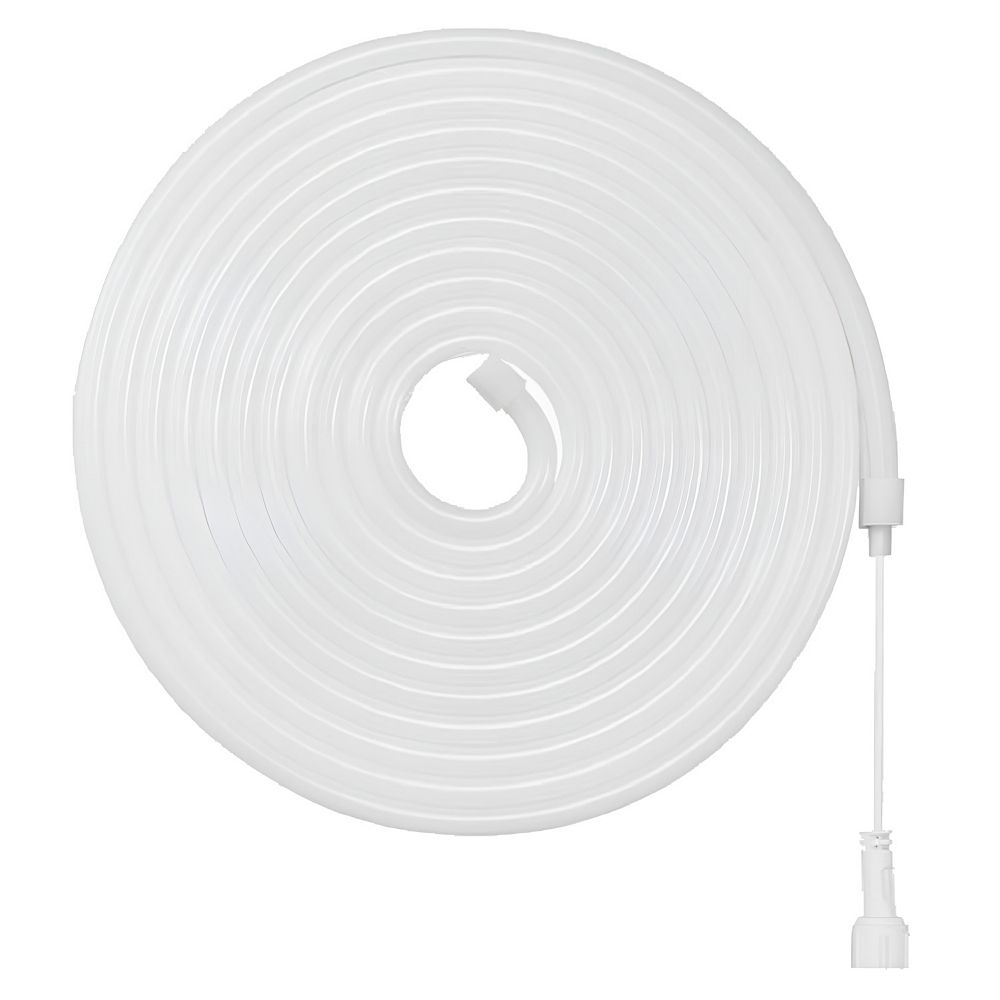 RGB LED Rope Light with Clips, Tape, Power Adapter, and DIY Customization