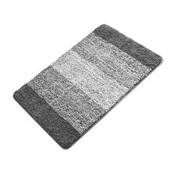 Microfiber Bathroom Rug with Textured Backing for Tub and Sink Areas