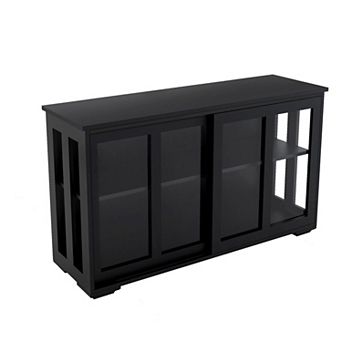 Multi-Purpose Sideboard Cabinet with Sliding Doors and Adjustable Shelves
