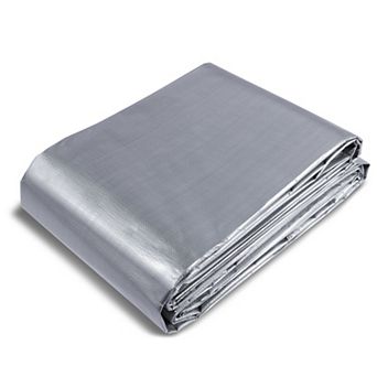 Reinforced Heavy-Duty Tarp with Weave and Metal Grommets