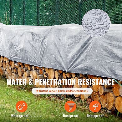 Reinforced Heavy-Duty Tarp with Weave and Metal Grommets