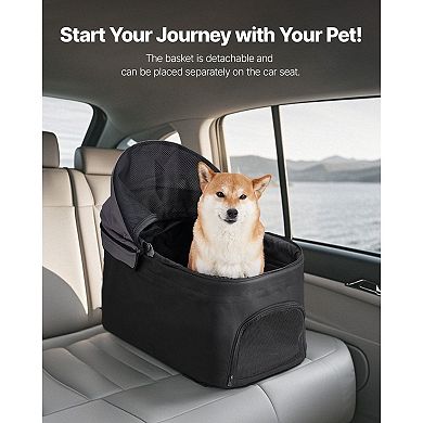 Foldable Pet Stroller for Dogs and Cats with One-Hand Quick Fold and Brakes