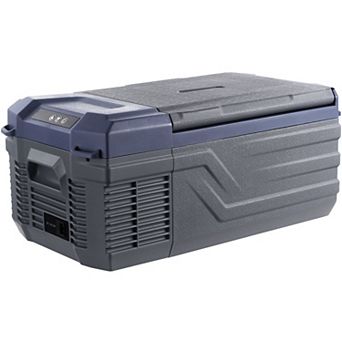 15L Mini Portable Car Refrigerator, AC/DC Electric Fridge with Quiet Operation