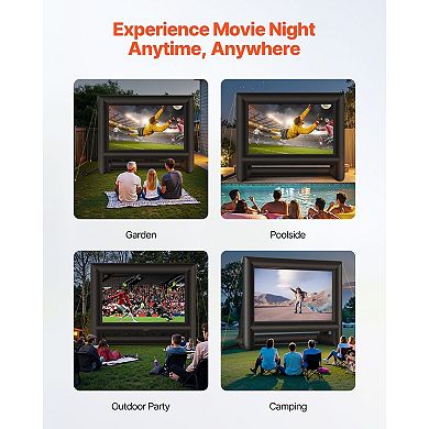 Inflatable Projector Screen Front & Rear Projection Indoor Outdoor Viewing