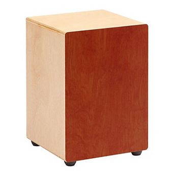 Compact Wooden Cajon Drum Box with Adjustable Strings for Seated Play