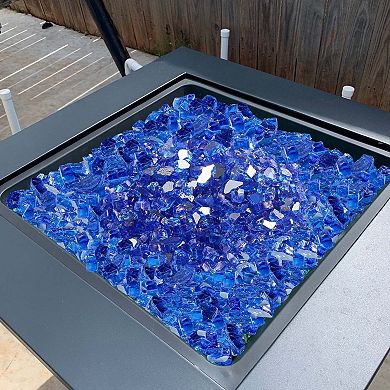 Tempered Quartz Fire Glass Rocks for Fire Pits, Fireplaces, or Gas Fire Features