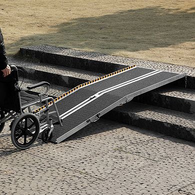 Foldable Mobility Ramp for Wheelchairs, Scooters, Walkers, and Strollers