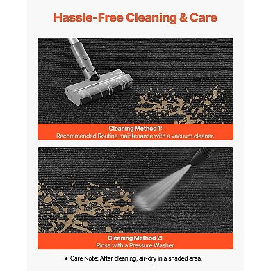 Indoor Outdoor Door Mat with 3D Groove Surface for Dirt and Dust