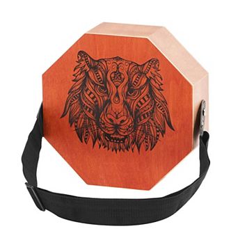 Travel Cajon Box Drum Lightweight Hand Percussion with Built-In Guitar Strings