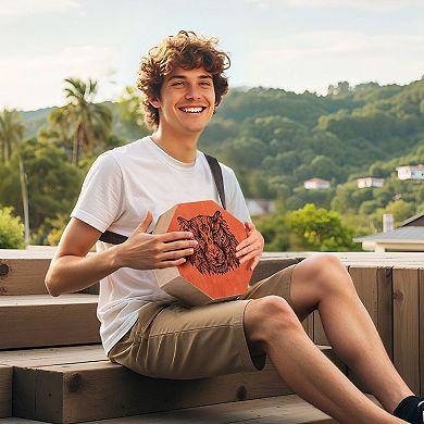 Travel Cajon Box Drum Lightweight Hand Percussion with Built-In Guitar Strings