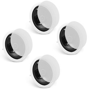 Ceiling-Mounted Bluetooth Speaker Set, 4-Pack with 150W Peak Power for Home