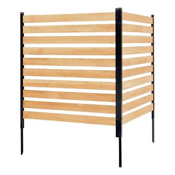 Wooden Privacy Fence Kit for Backyard, Garden, AC Units and Trash Bin Screening