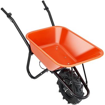 Electric Garden Cart with Tires, Tray and 500W Motor