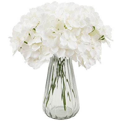 Artificial Hydrangea Flowers Bulk Set, 105 Silk Flower Stems for Vases and Centerpieces