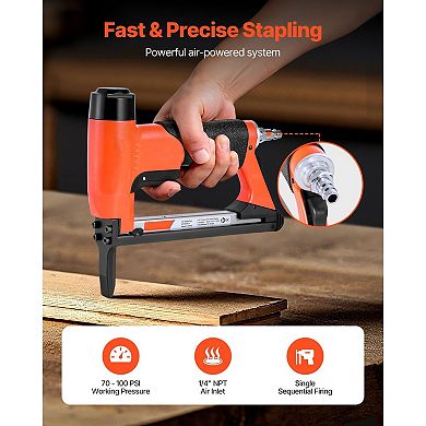 21-Gauge Pneumatic Staple Gun for Upholstery, Woodworking, and DIY Projects