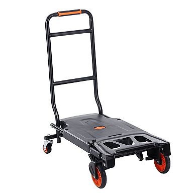 Convertible Hand Truck and Platform Cart Lightweight Folding Design