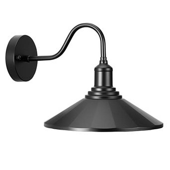 Classic Gooseneck Porch Light, IP54 Waterproof, for Patio, Garage, or Exterior