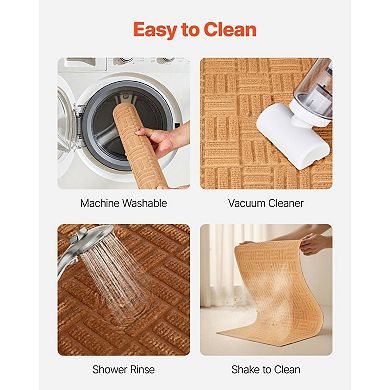 Indoor Outdoor Door Mat with Pet-Friendly Reinforced Edges and Textured Surface