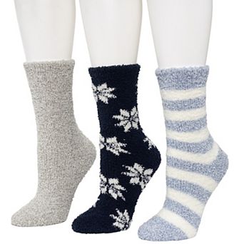 Women's Cuddl Duds® 3-Pack Cozy Crew Socks in Gift Box