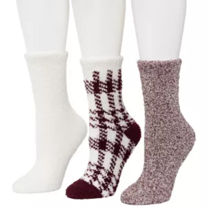 Women's Cuddl DudsÂ® 3-Pack Cozy Crew Socks in Gift Box