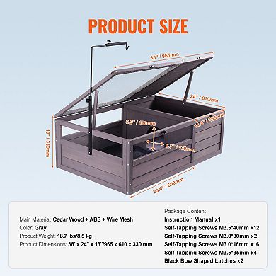 Indoor Reptile Enclosure with Dual Rooms, Mesh Vent Panel, Lamp Holder