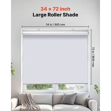 Adjustable Cordless Blackout Roller Shades Indoor Window Shades