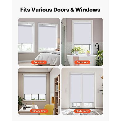 Adjustable Cordless Blackout Roller Shades Indoor Window Shades