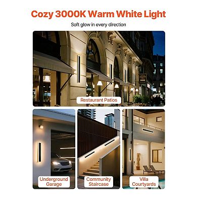 Modern LED Exterior Wall Light Up Down Side Lighting for Porch