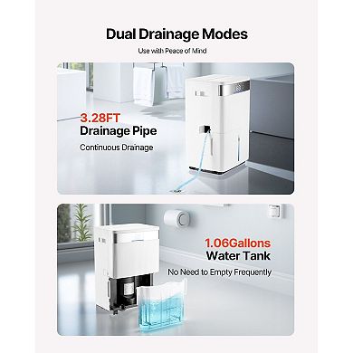 High-Capacity 80-Pint Dehumidifier for Basements, Laundry, or Living Areas