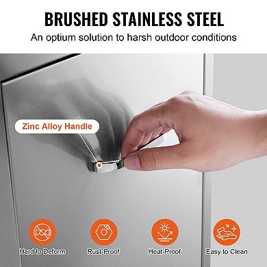 Stainless Steel BBQ Drawer for Outdoor Kitchen Tool Storage