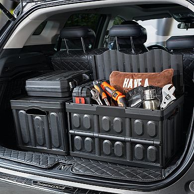 Collapsible Storage Bin 45L with Ergonomic Handles for Home or Travell