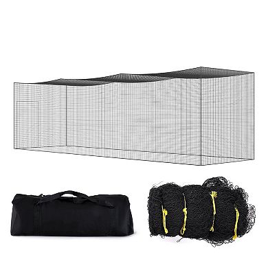 Baseball Batting Cage Net, Fully Enclosed Strong PE Mesh for Indoor/Outdoor Use