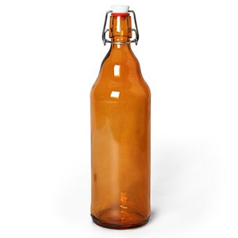 Glass Flip Cap Bottles 9.25 Inch for Small Batch Brewing and Beverage Storage