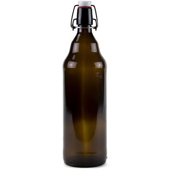 Glass Flip Cap Bottles 9.25 Inch for Small Batch Brewing and Beverage Storage