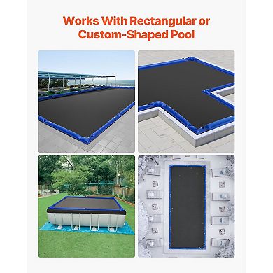 4-Pack Corner Water Bags Secure Pool Cover Against Wind and Debris PVC