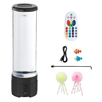 3-in-1 Jellyfish Bubble Lamp with White Noise and Bluetooth Speaker