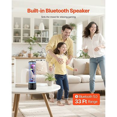 3-in-1 Jellyfish Bubble Lamp with White Noise and Bluetooth Speaker