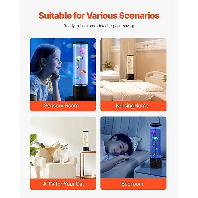 3-in-1 Jellyfish Bubble Lamp with White Noise and Bluetooth Speaker