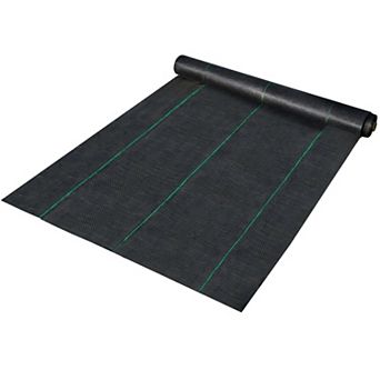Black Polypropylene Garden Fabric Weed Control for Flower Beds and Vegetables